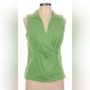 Talbots sleeveless structured shirt